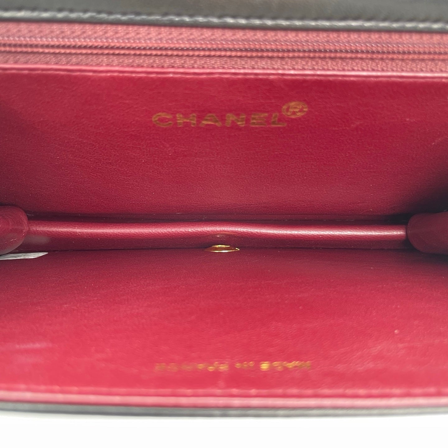 Chanel Black Lambskin Flap Chain Bag [Used]