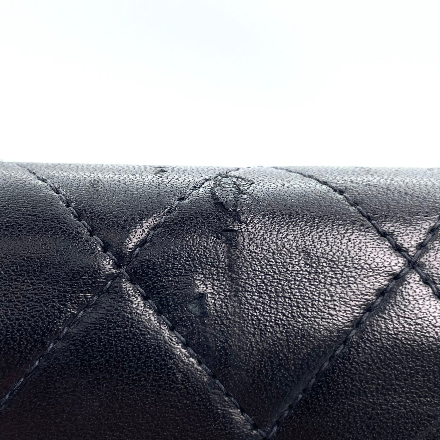 Chanel Black Lambskin Flap Chain Bag [Used]