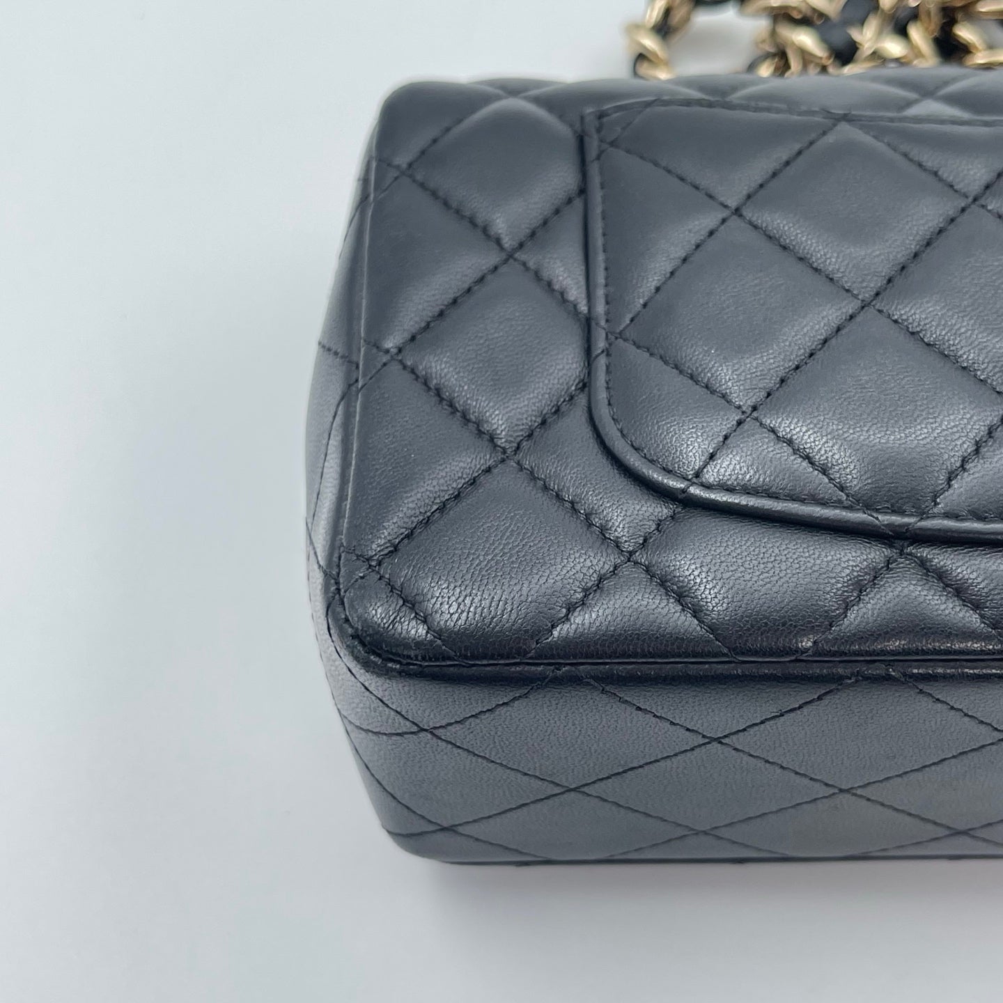 Chanel Black Mini Lambskin Coco Charms Rectangular Classic Flap Bag [Used]