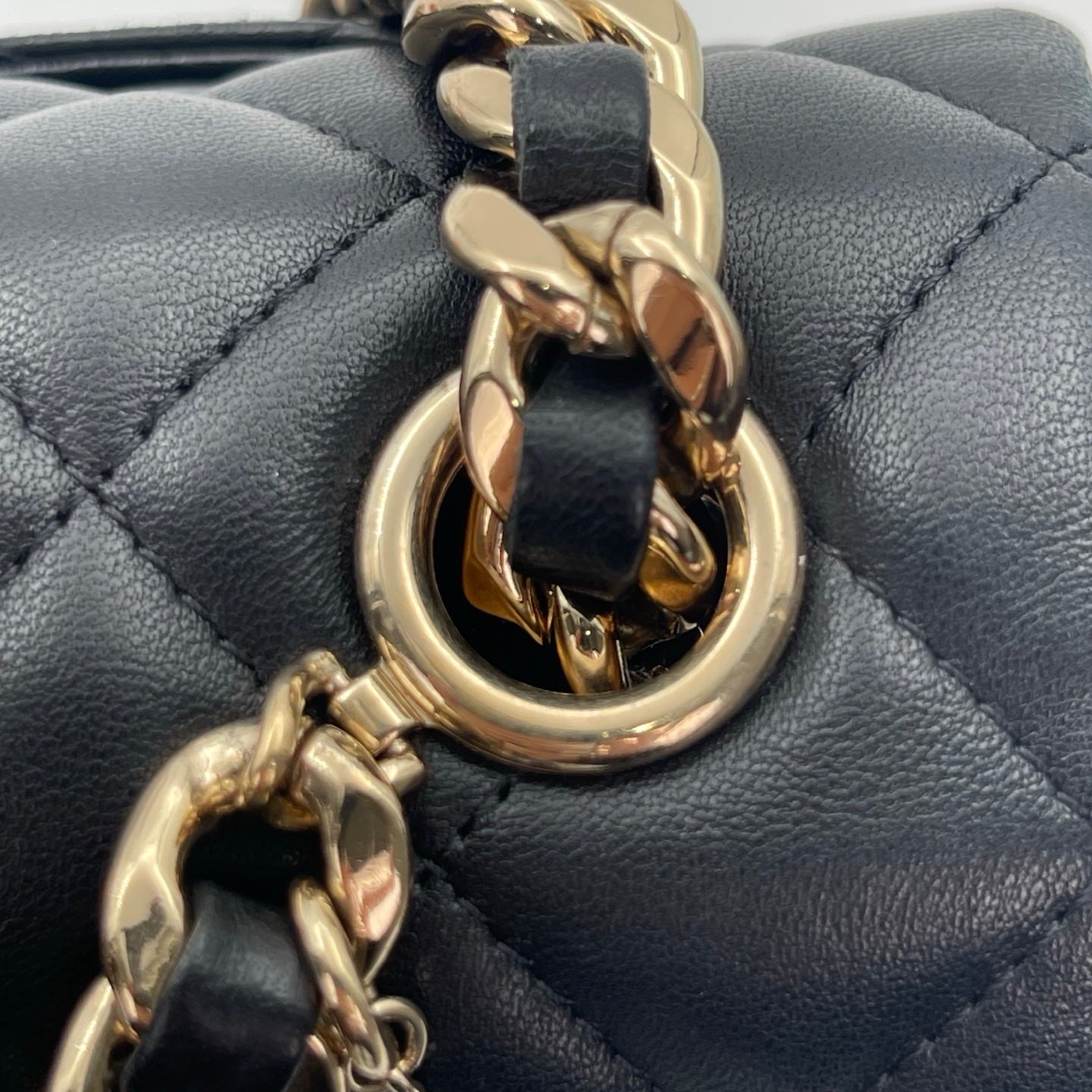 Chanel Black Mini Lambskin Coco Charms Rectangular Classic Flap Bag [Used]