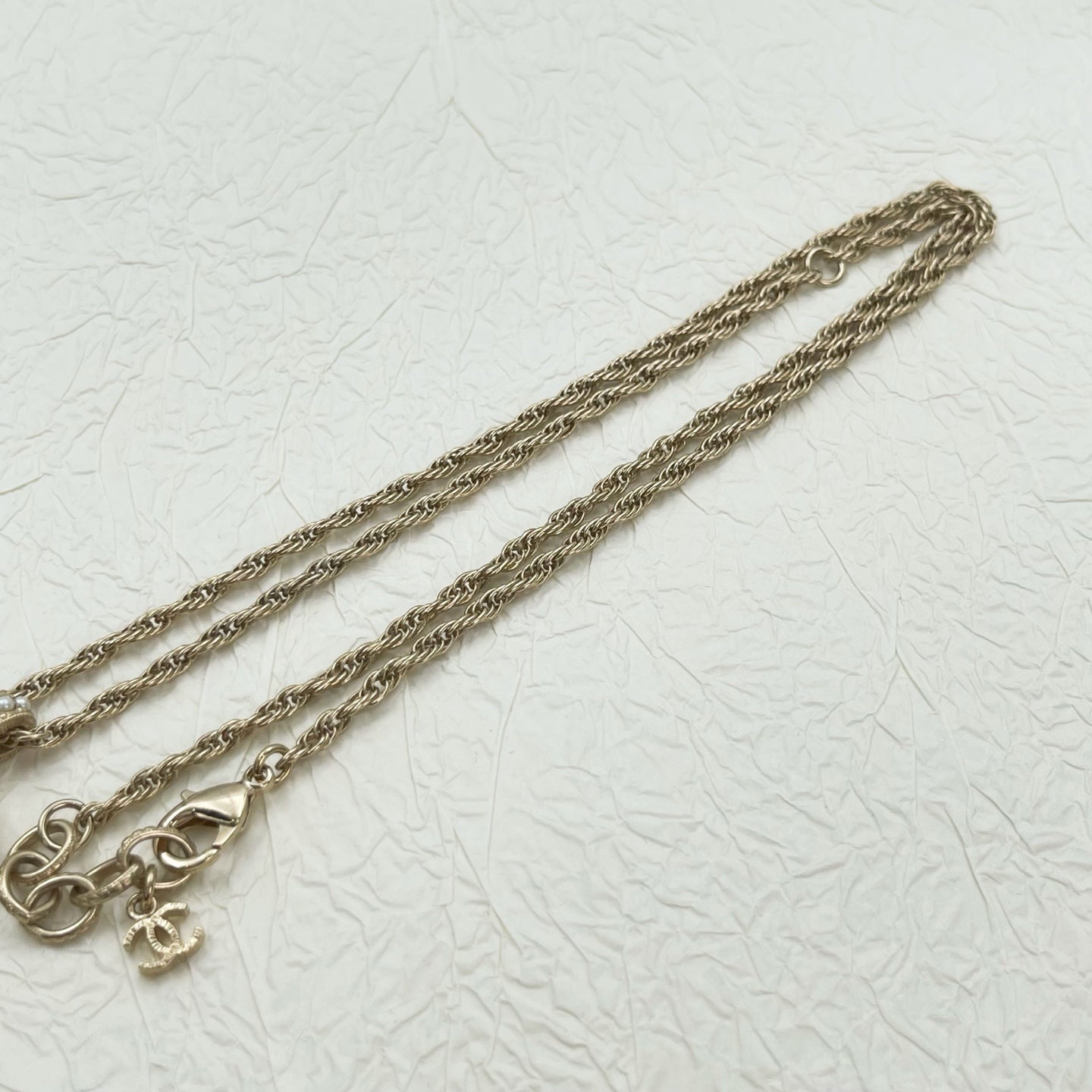 Chanel CC Pearl Pendant Necklace [Used]
