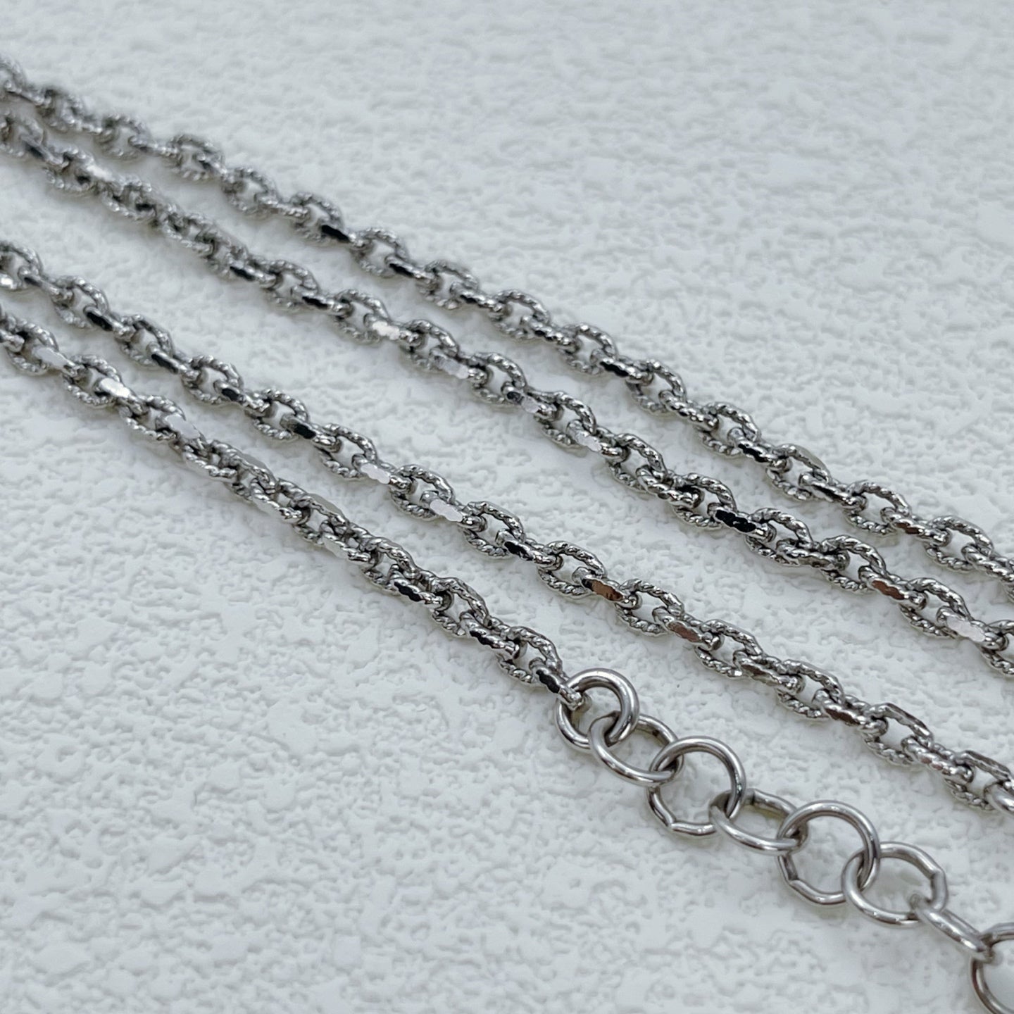Chanel Black Silver Rhinestone CC Necklace [Used]