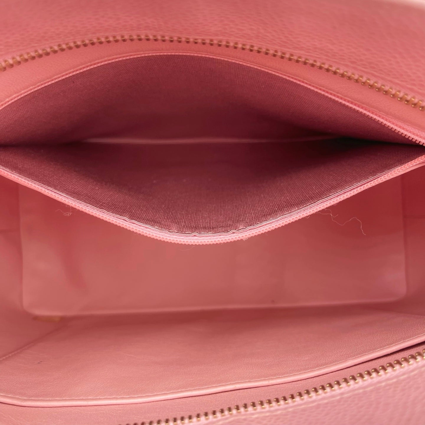 Chanel Pink Quilted Caviar Leather Medallion Tote Bag [Used]