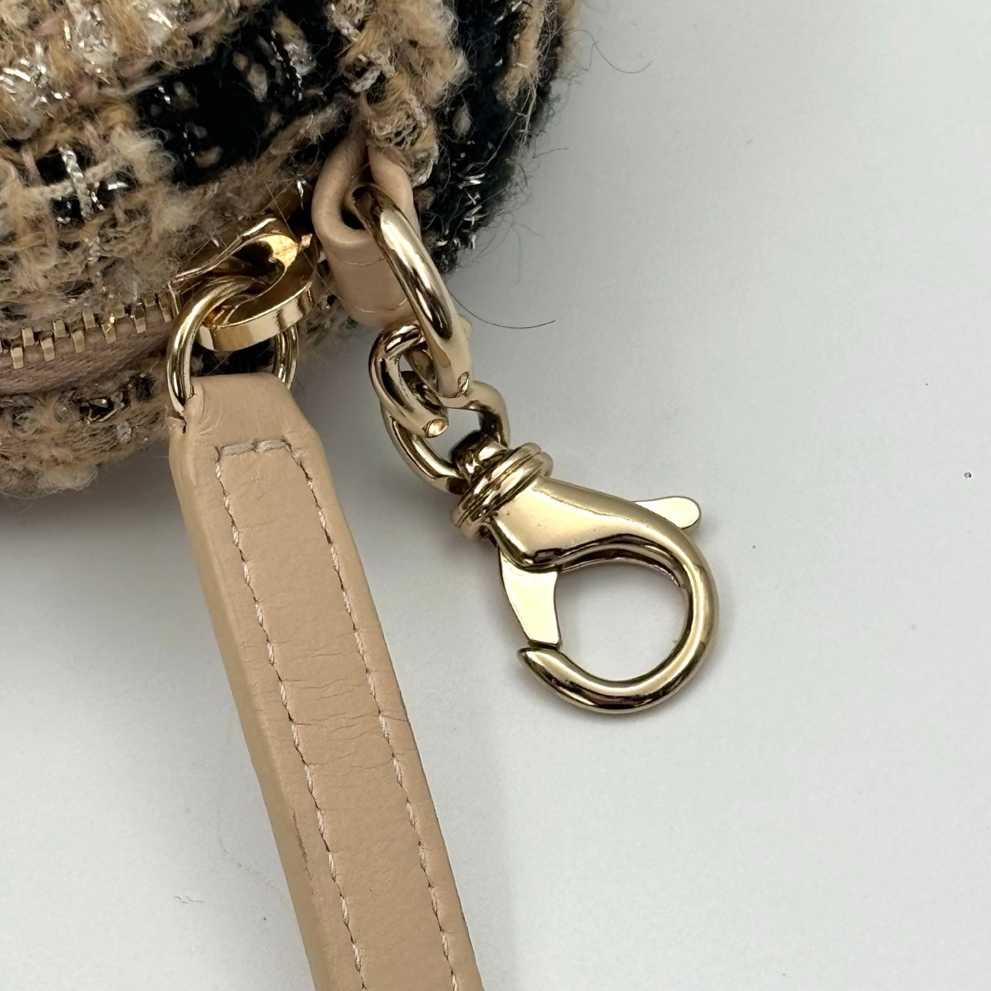 Chanel Beige Lambskin Quilted Waist Bag With Coin Purse [Used]