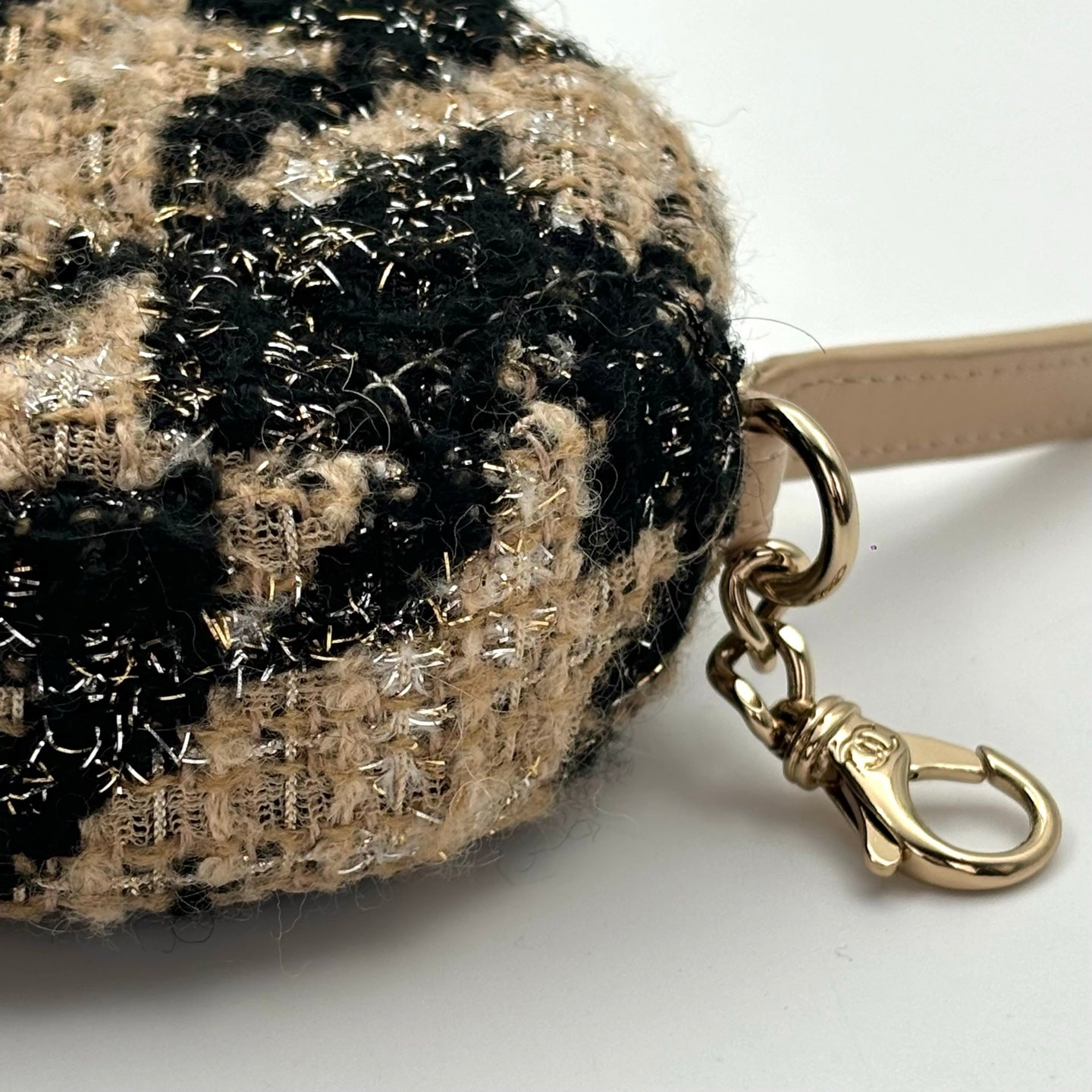 Chanel Beige Lambskin Quilted Waist Bag With Coin Purse [Used]