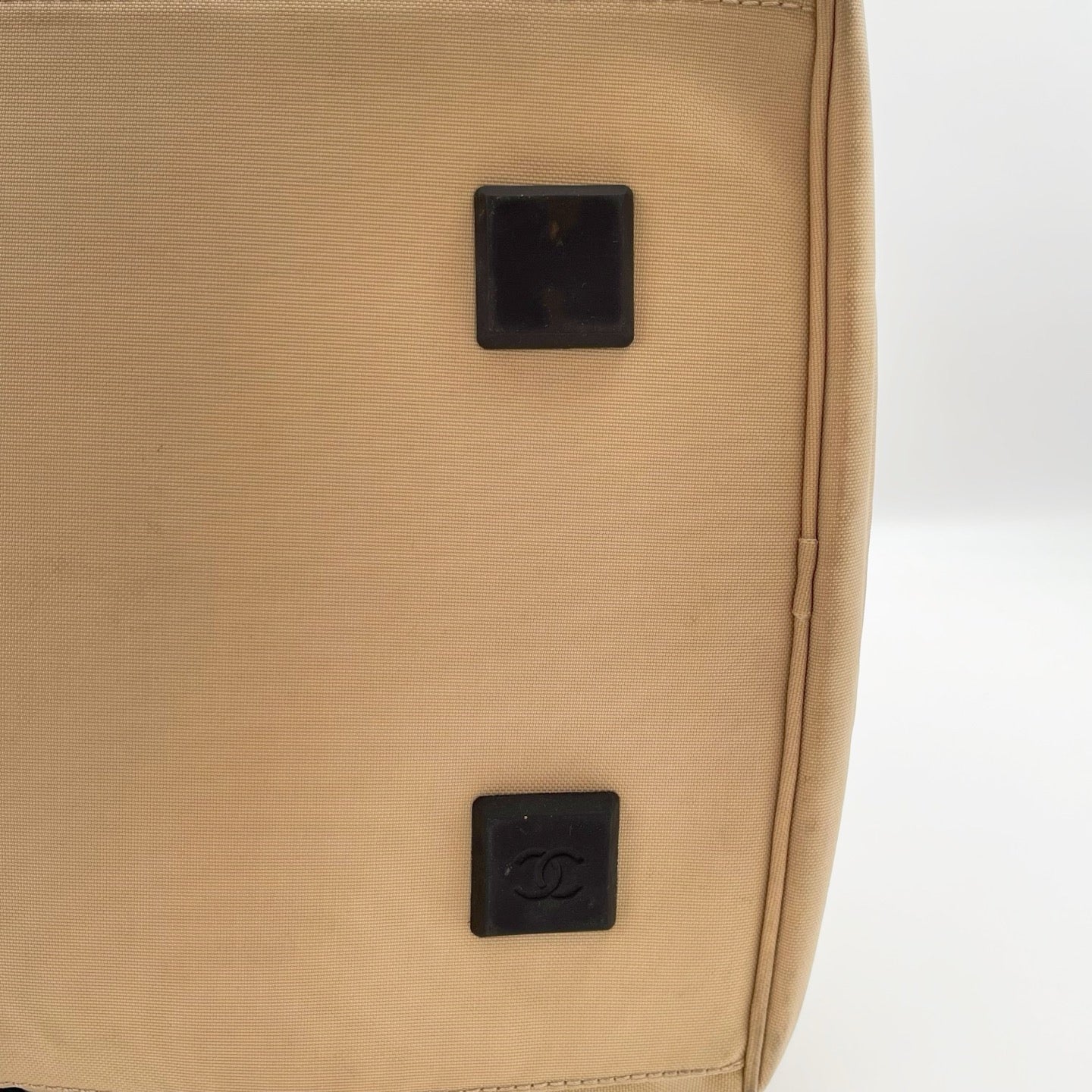 Chanel Beige Nylon Sports Boston Bag Shoulder Bag [Used]