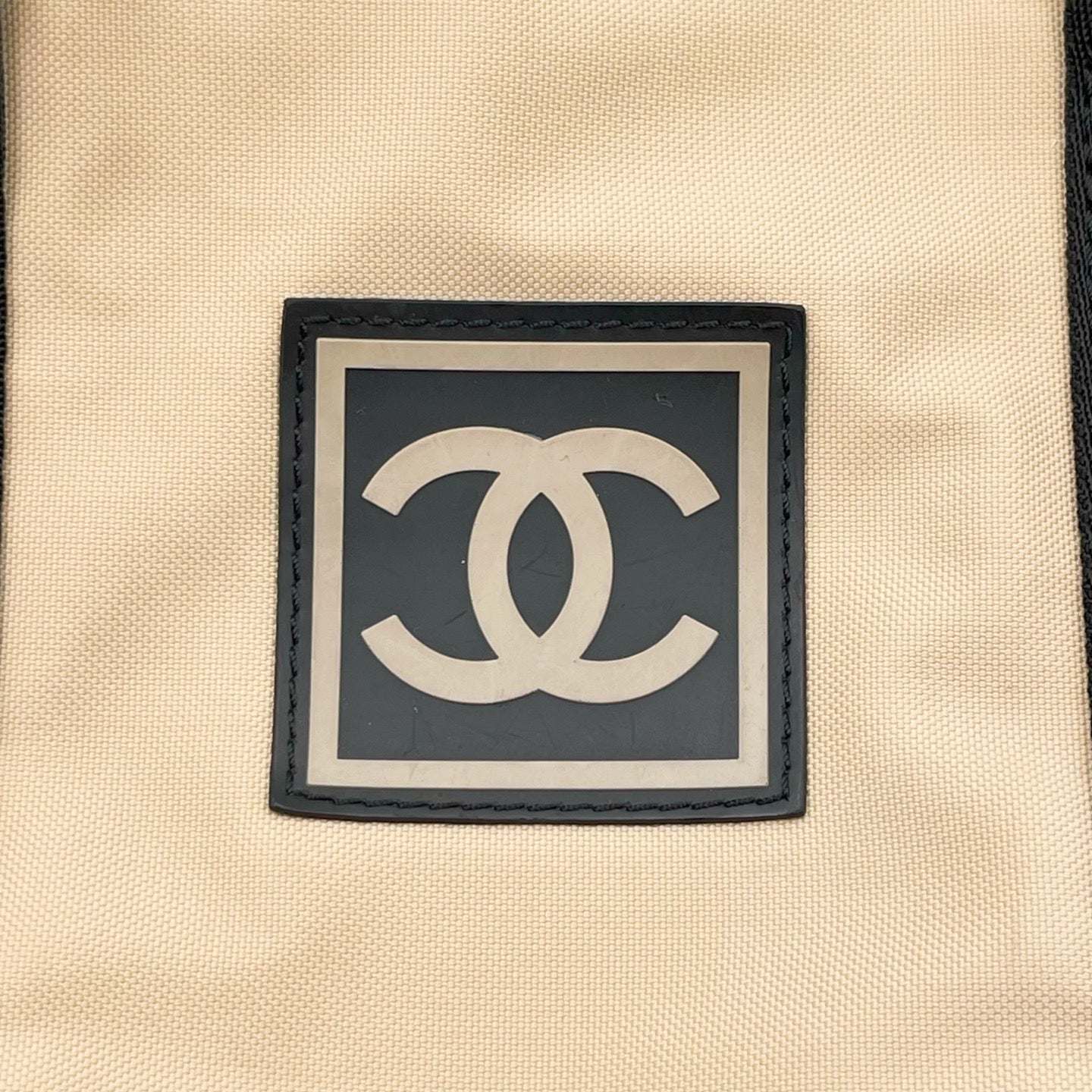 Chanel Beige Nylon Sports Boston Bag Shoulder Bag [Used]