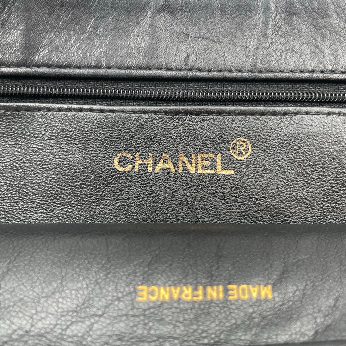 Chanel Black CC Embossed Caviar Gold Hardware Tote Bag [Used]