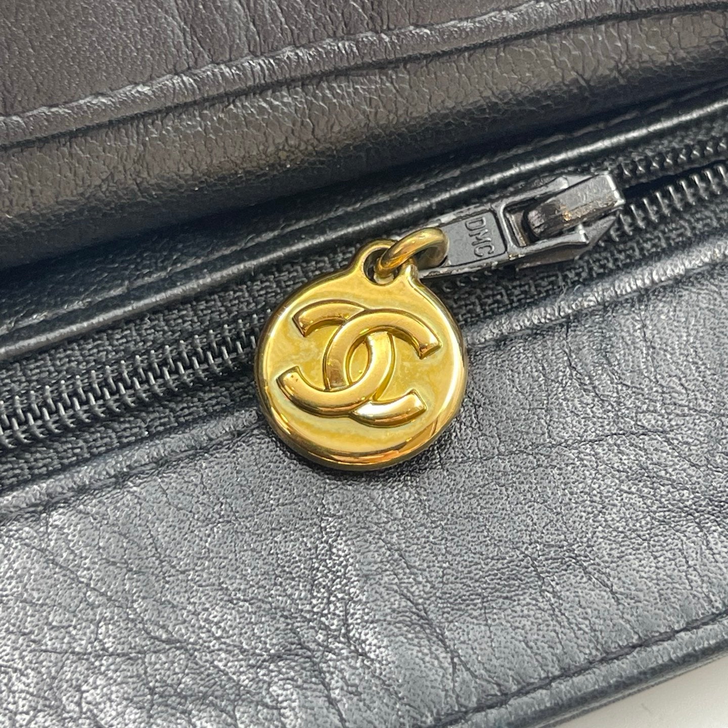 Chanel Black CC Embossed Caviar Gold Hardware Tote Bag [Used]