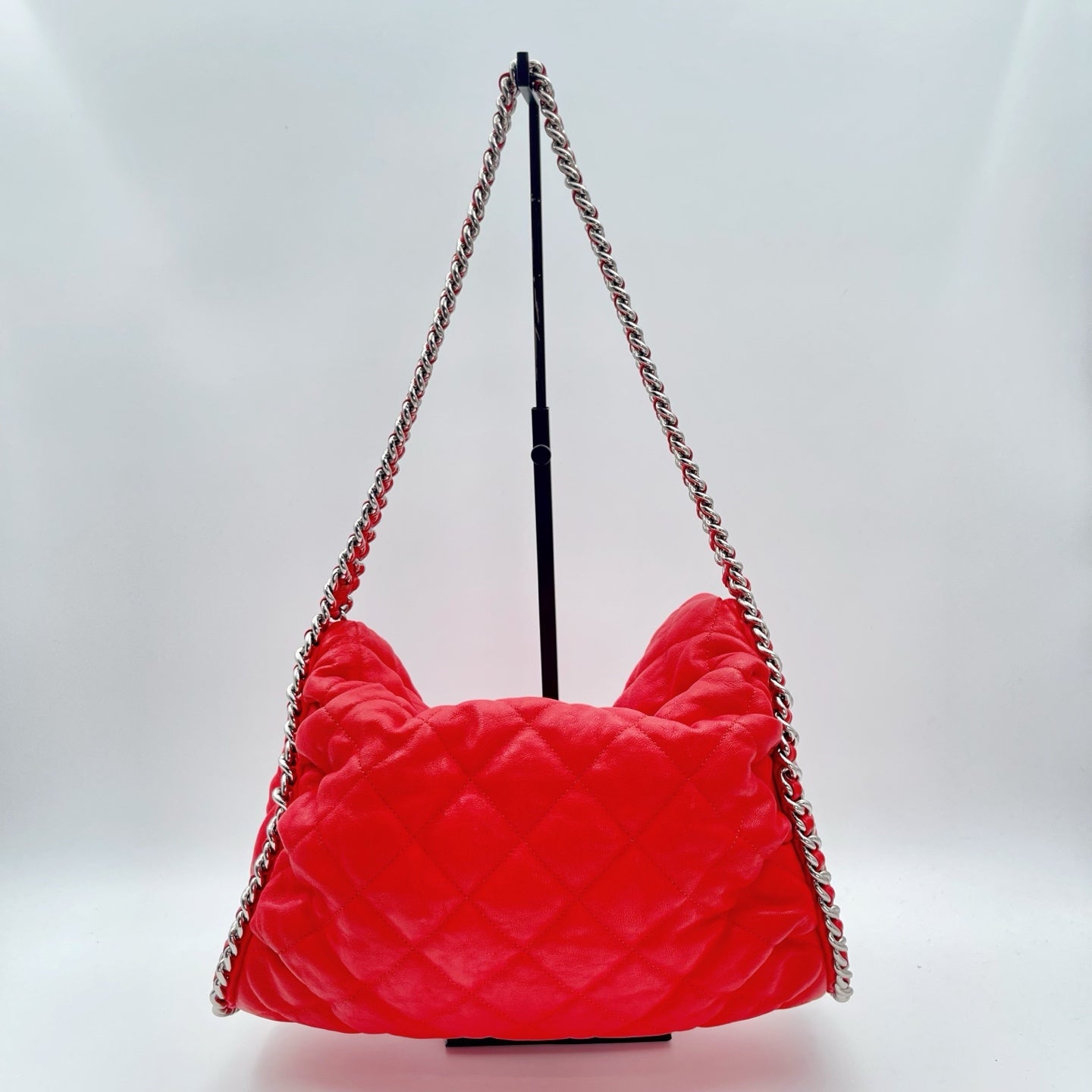 Chanel Red Caviar French Riviera Hobo Bag [Used]