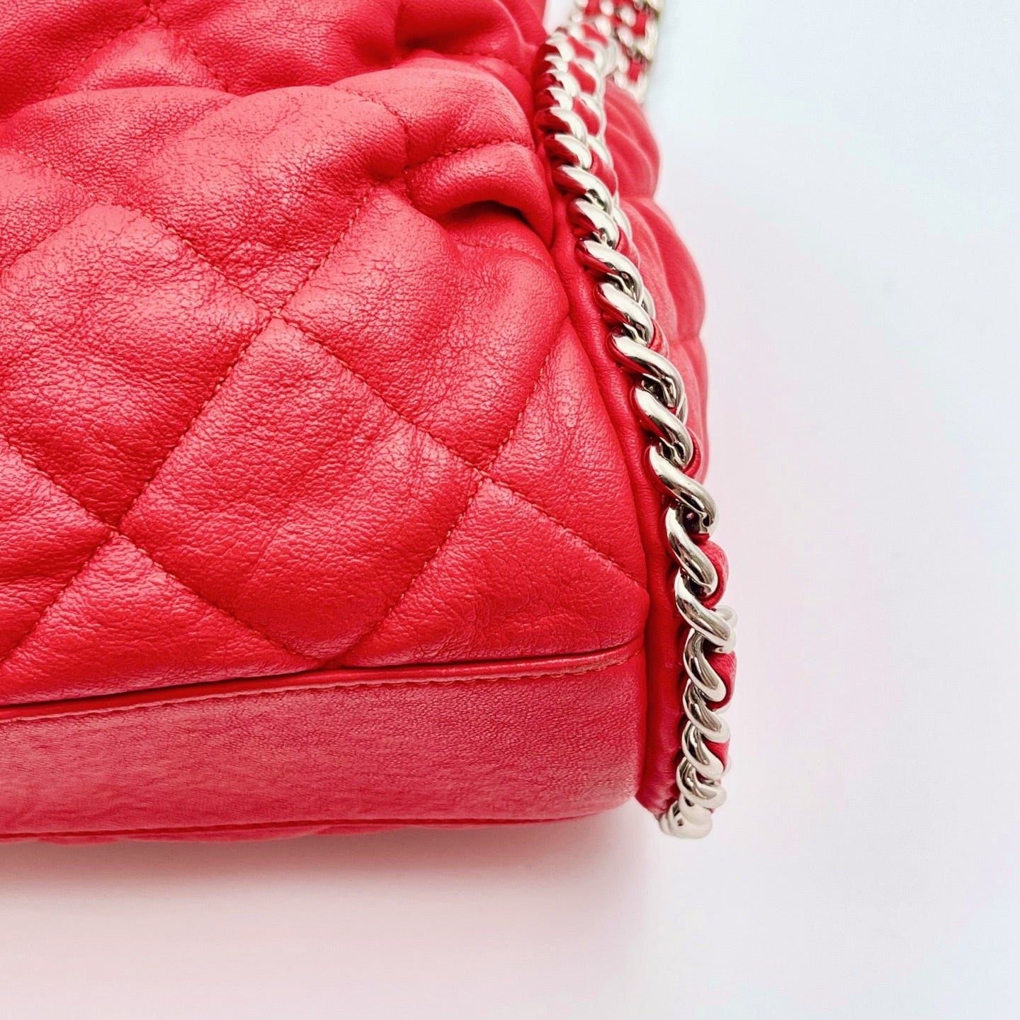 Chanel Red Caviar French Riviera Hobo Bag [Used]