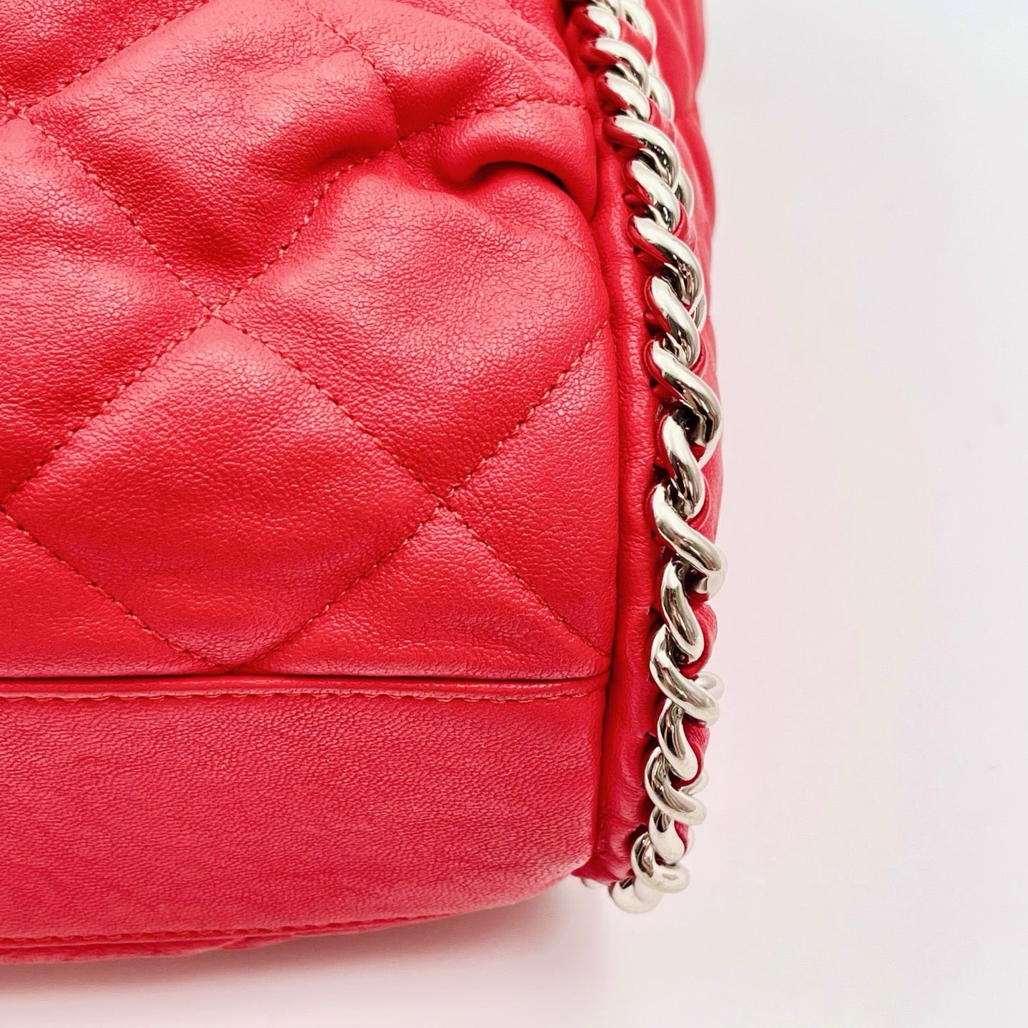 Chanel Red Caviar French Riviera Hobo Bag [Used]