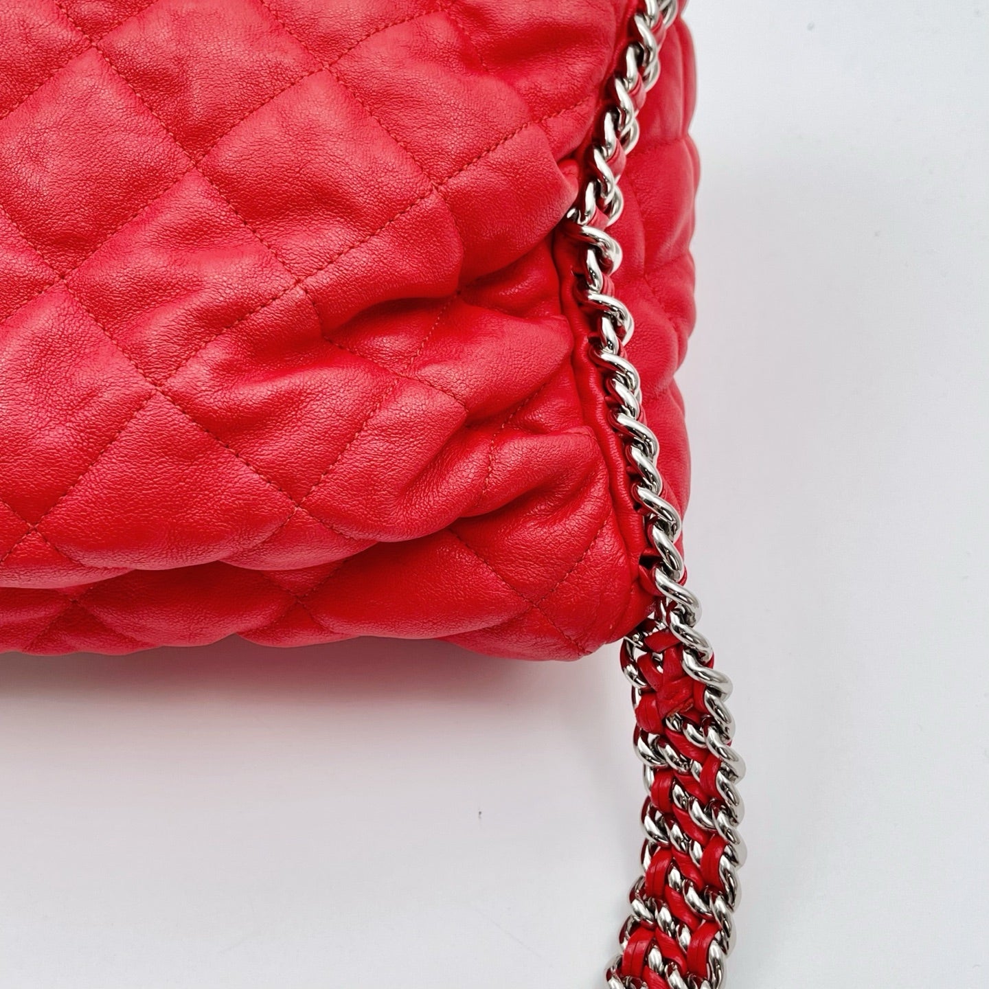 Chanel Red Caviar French Riviera Hobo Bag [Used]