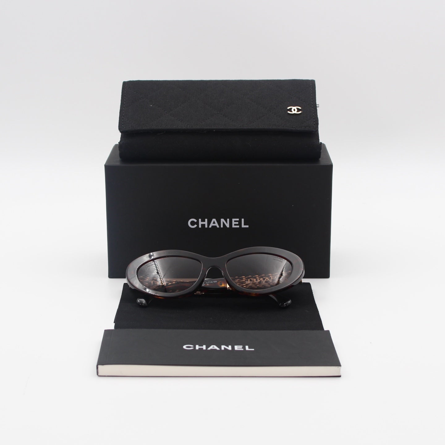 Chanel Black Cat Eye Sunglasses [Used]