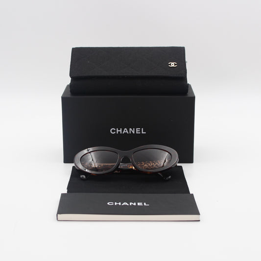 Chanel Black Cat Eye Sunglasses [Used]
