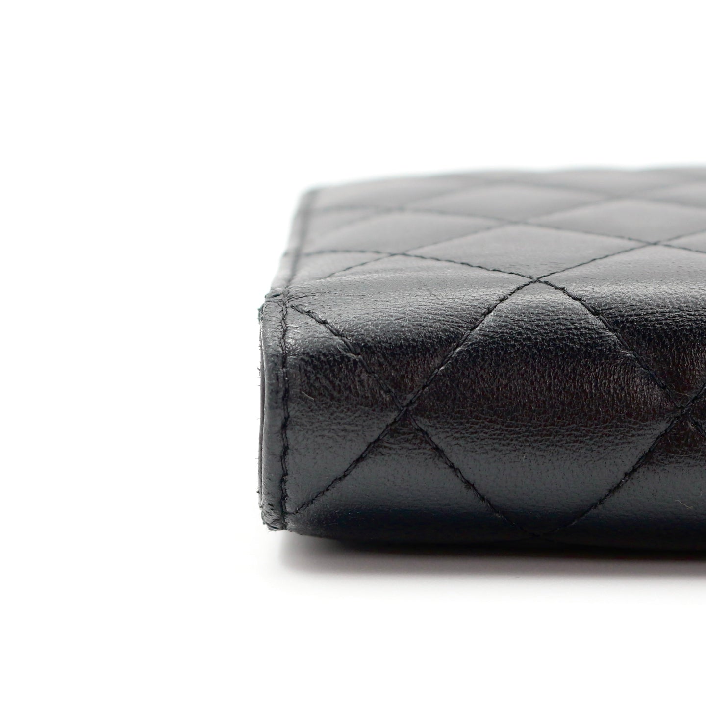 Chanel Black CC Chic Quilted Lambskin Wallet On Chain [Used]