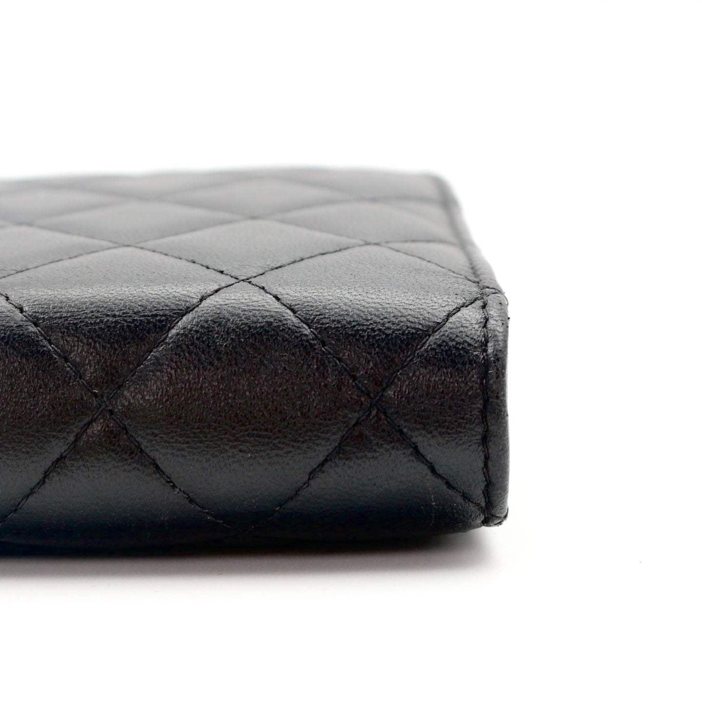 Chanel Black CC Chic Quilted Lambskin Wallet On Chain [Used]