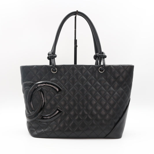 Chanel Black Cambon Tote Bag [Used]