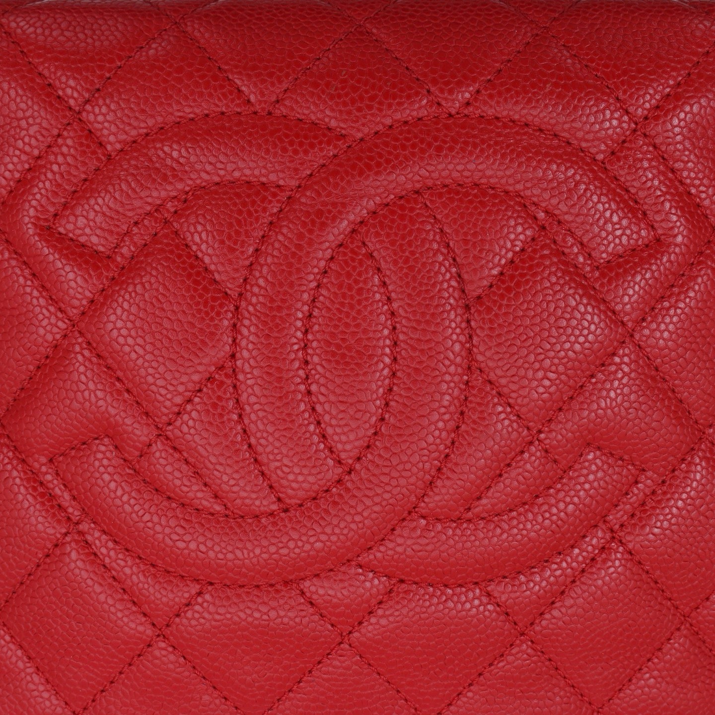 Chanel Red Petite Shopping Tote Bag [Used]