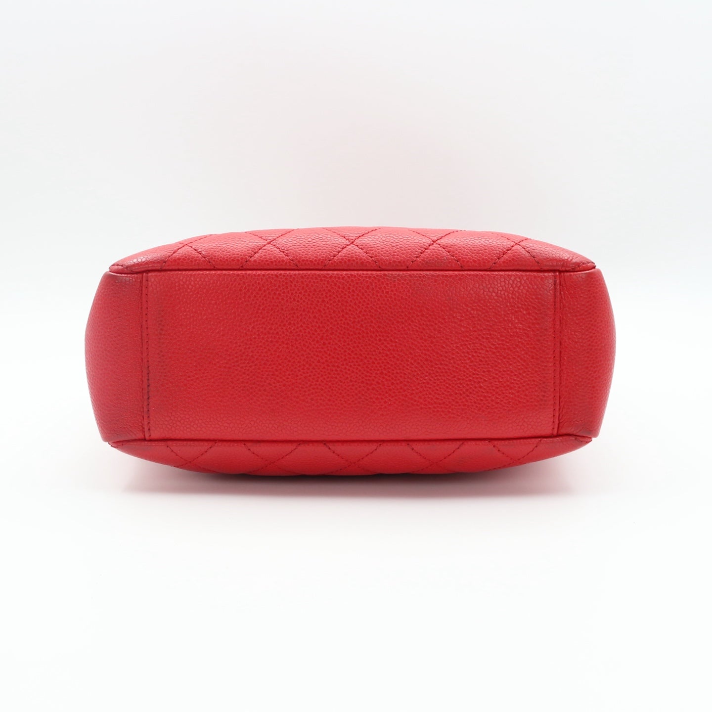 Chanel Red Petite Shopping Tote Bag [Used]