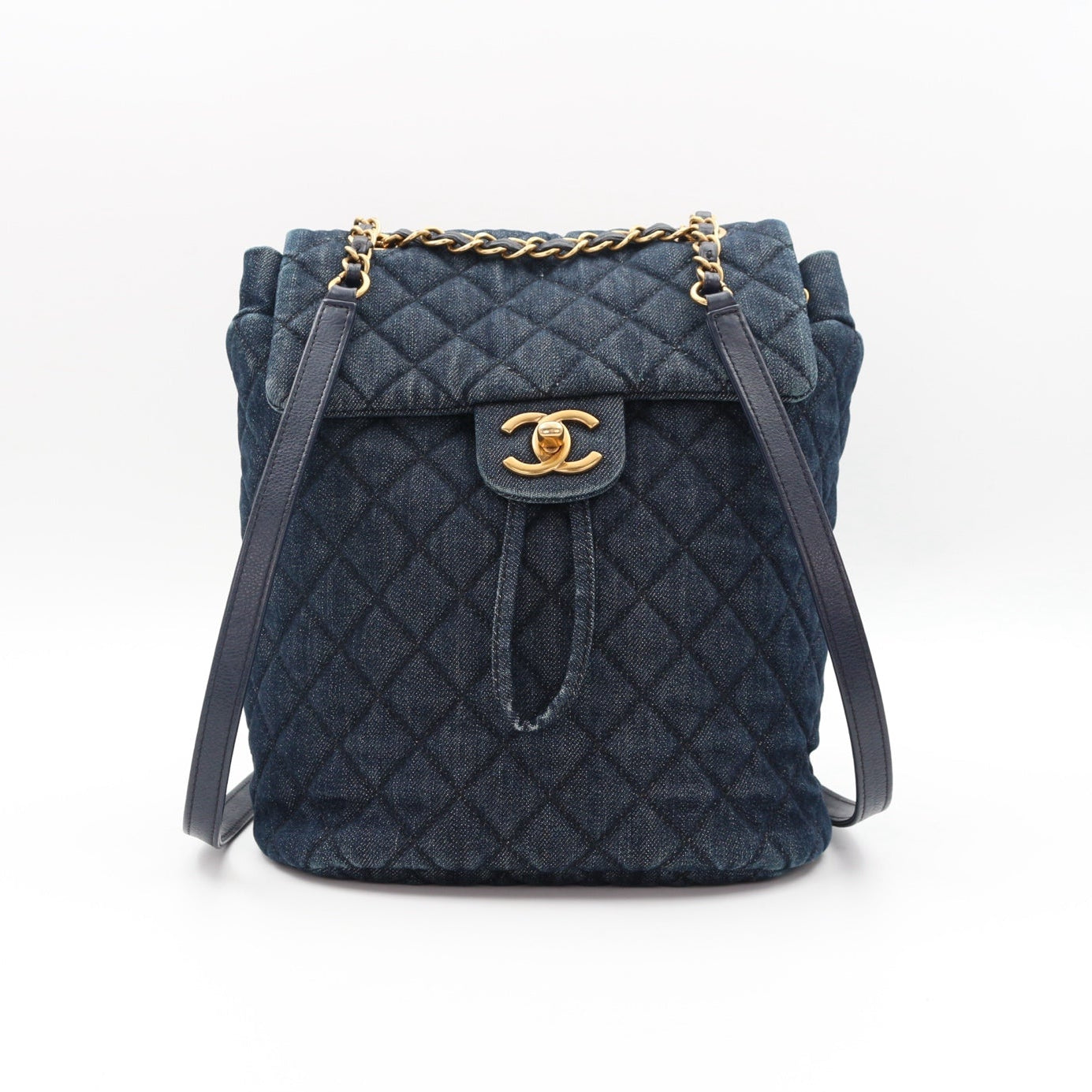 Chanel Blue Denim Urban Spirit Backpack [Used]
