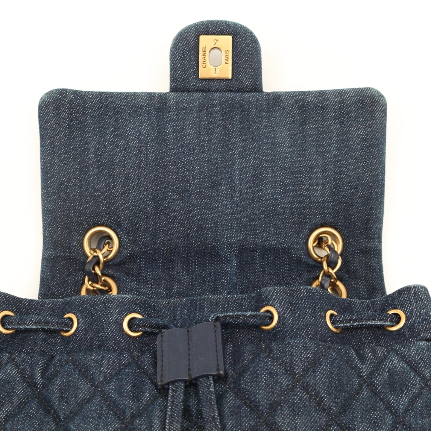 Chanel Blue Denim Urban Spirit Backpack [Used]