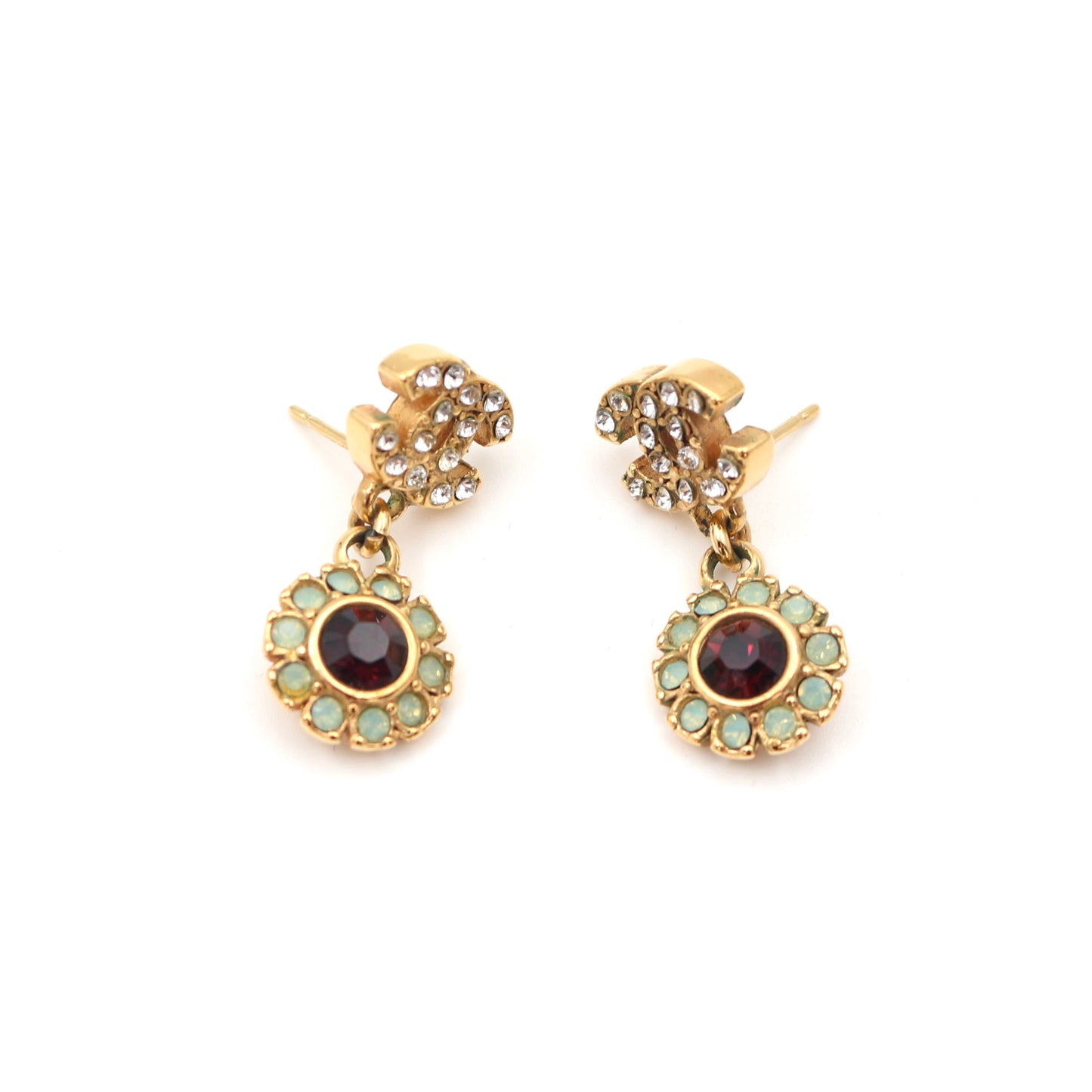 Chanel Gold Flower Earrings [Used]