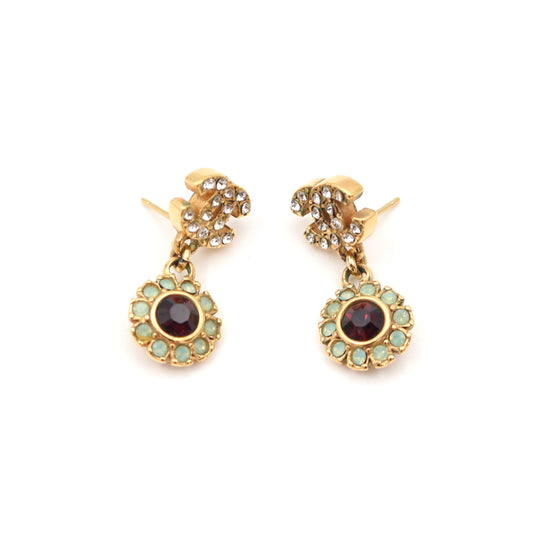Chanel Gold Flower Earrings [Used]