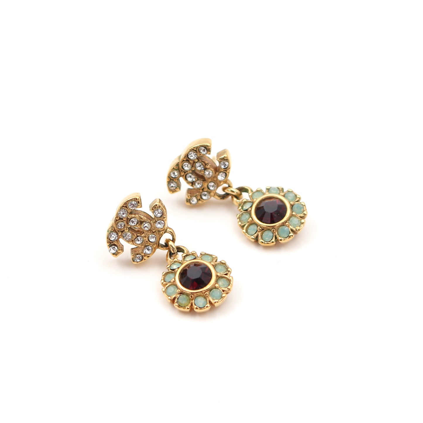 Chanel Gold Flower Earrings [Used]