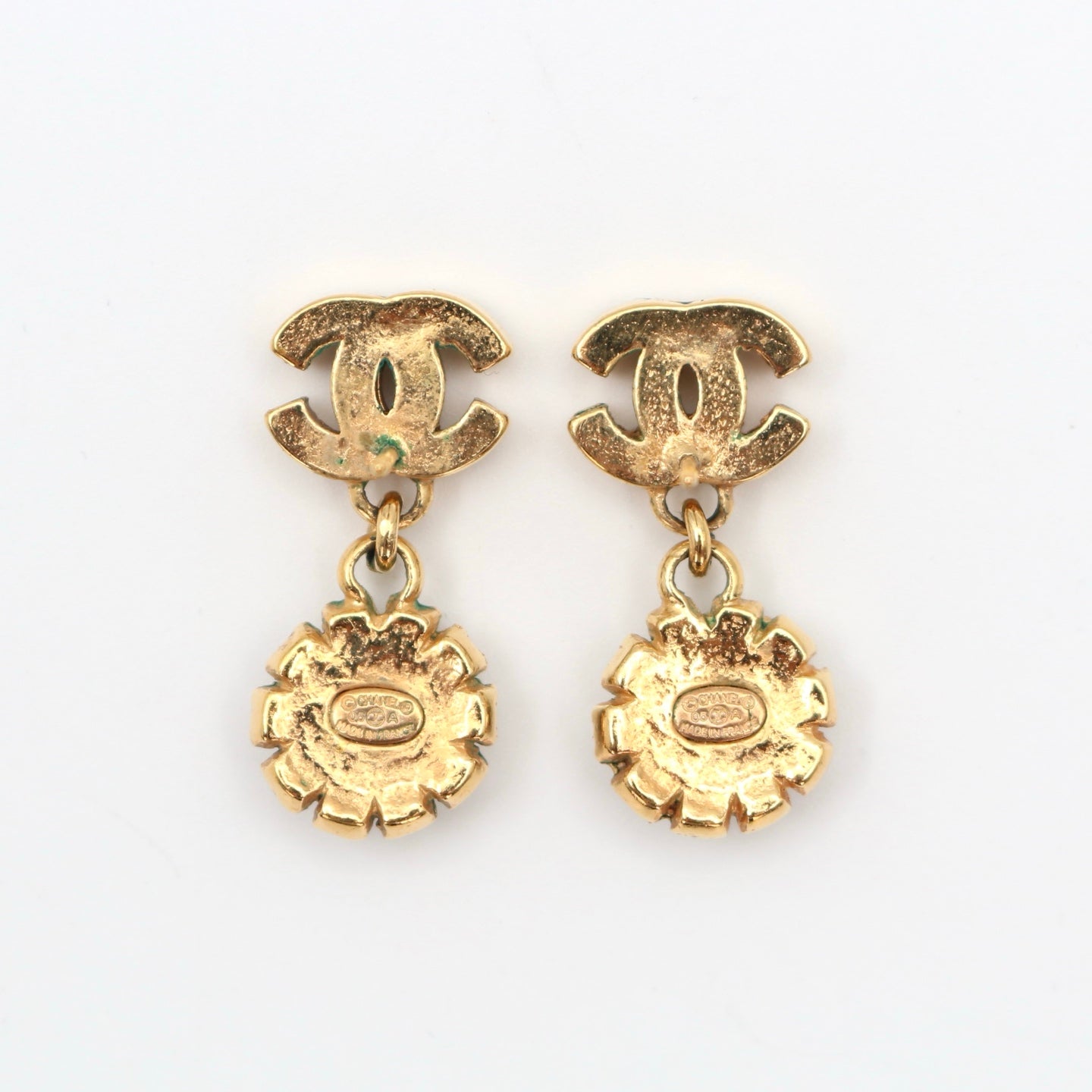 Chanel Gold Flower Earrings [Used]
