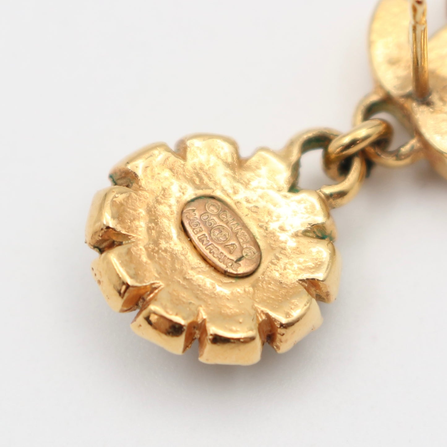 Chanel Gold Flower Earrings [Used]