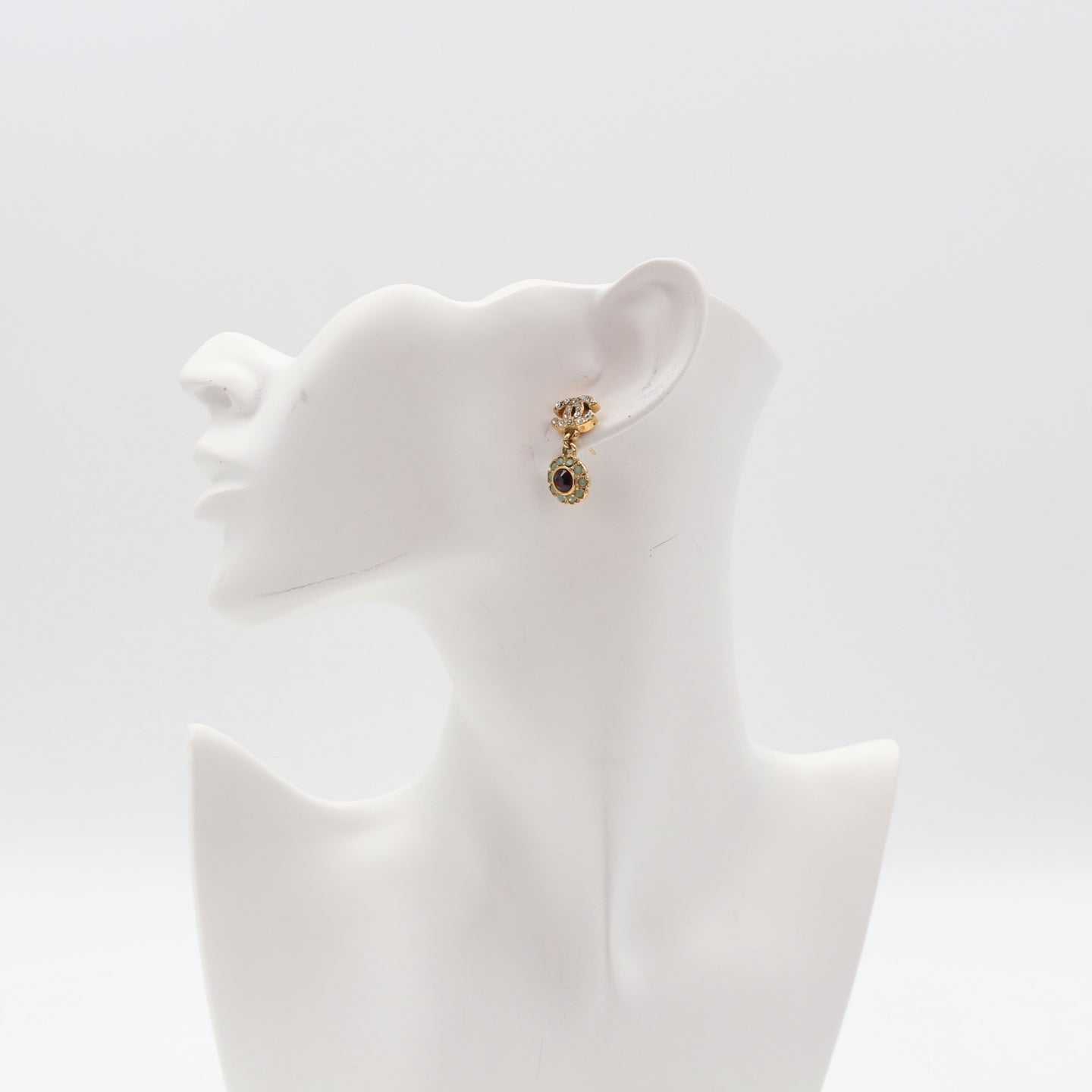 Chanel Gold Flower Earrings [Used]