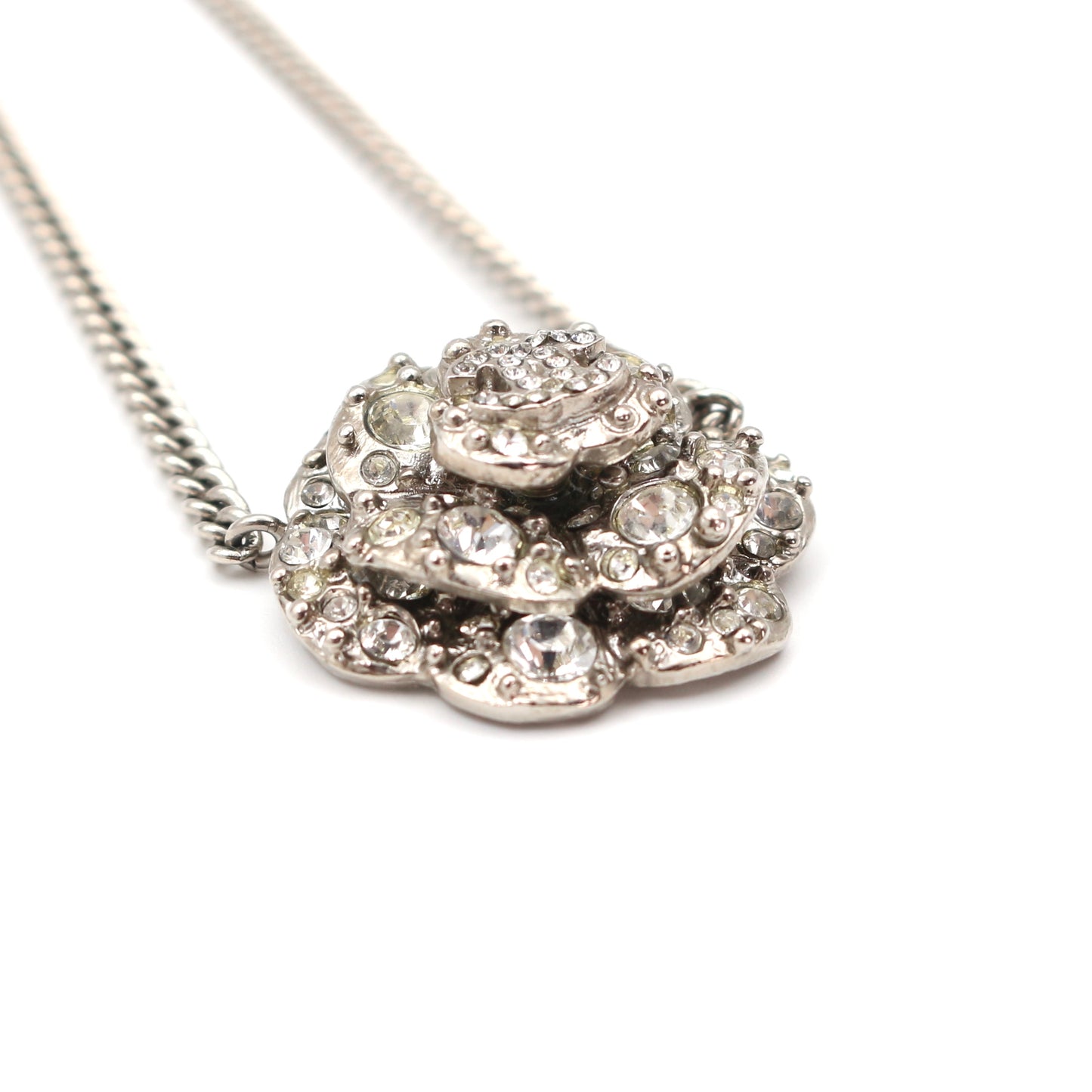 Chanel Camellia Flower Necklace [Used]