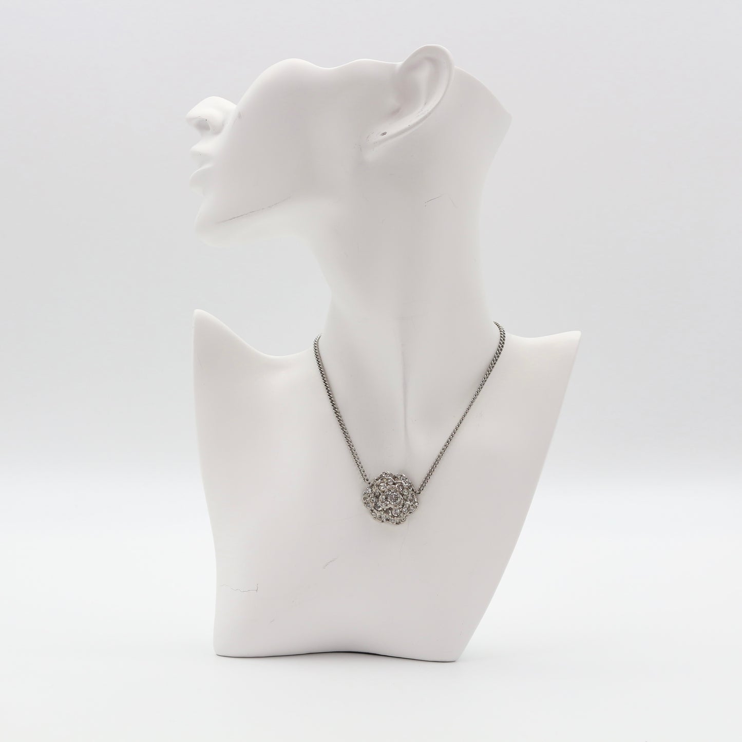 Chanel Camellia Flower Necklace [Used]