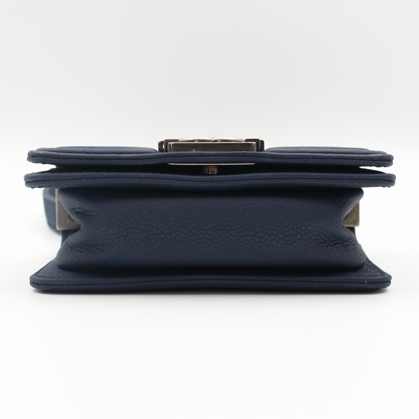 Chanel Blue Quilted Caviar Leather Small Boy Flap Bag [Used]
