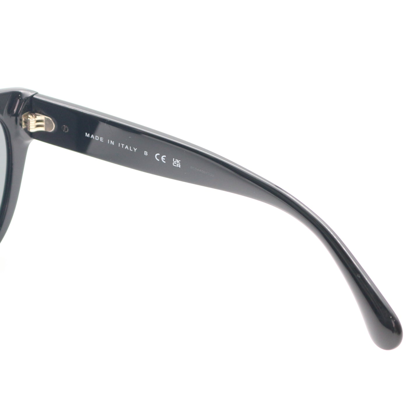 Chanel Black Gold Heart Cat-Eye Sunglasses [Used]