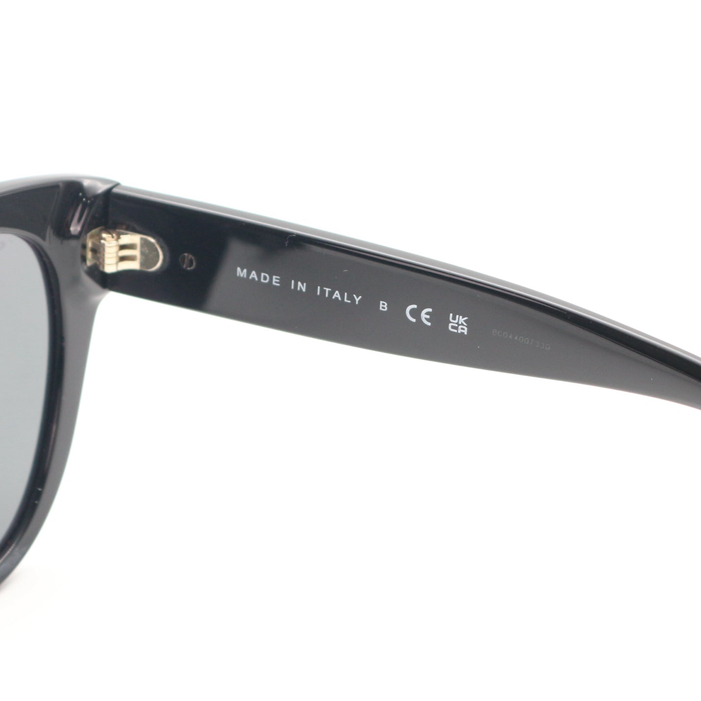 Chanel Black Gold Heart Cat-Eye Sunglasses [Used]