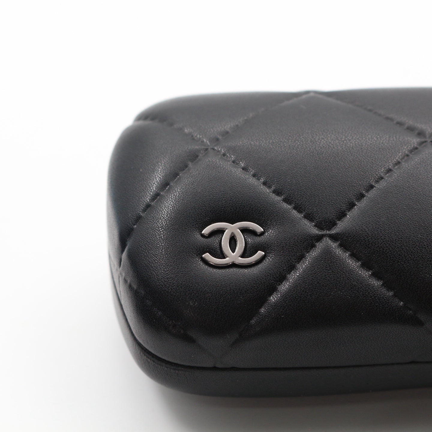 Chanel Black Gold Heart Cat-Eye Sunglasses [Used]