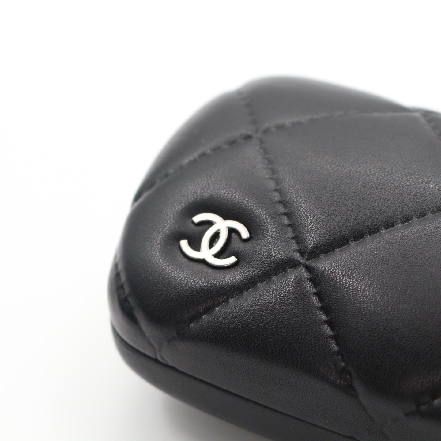 Chanel Black Gold Heart Cat-Eye Sunglasses [Used]