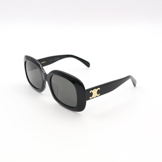 CELINE Triomphe Black Gold Sunglasses [Used]