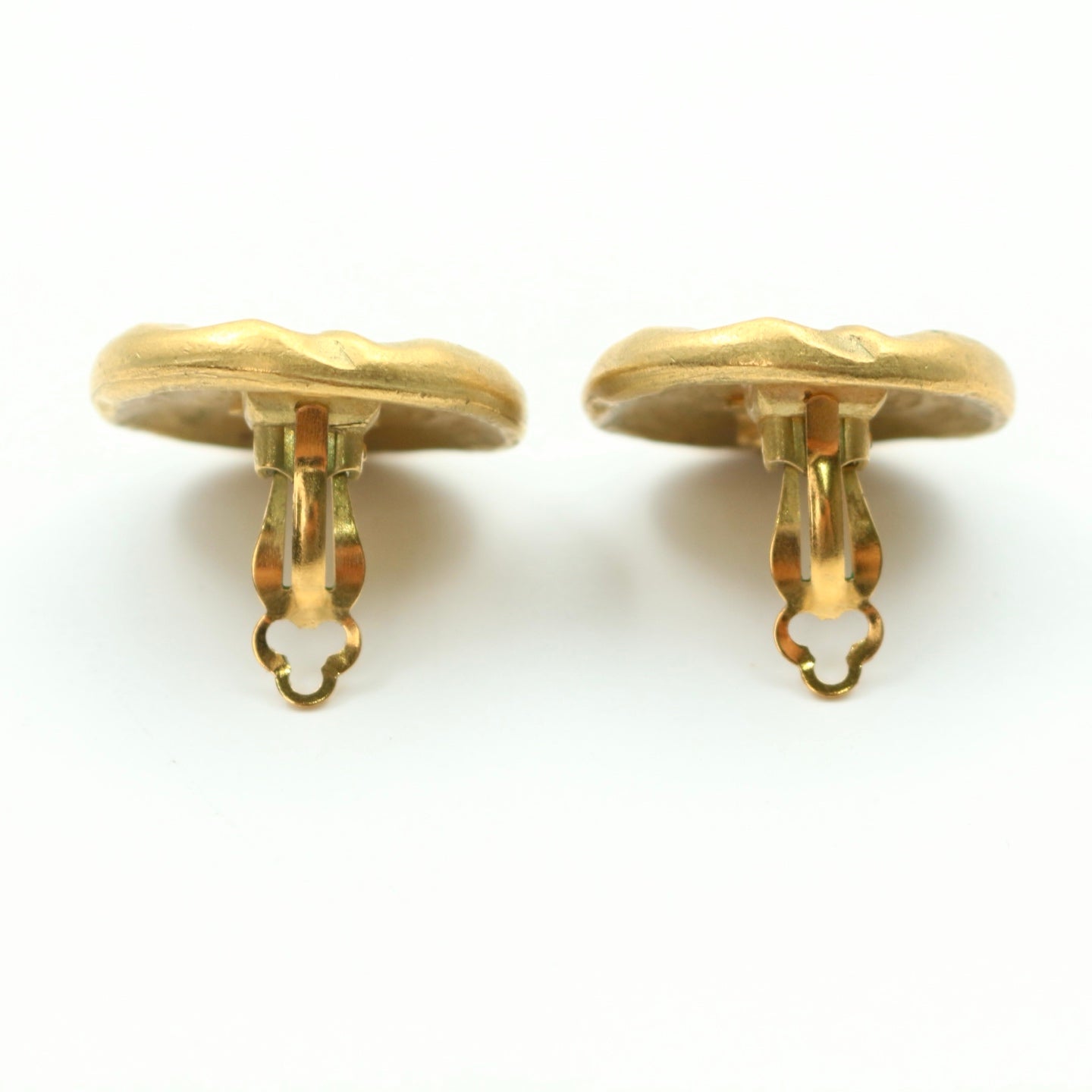 Chanel CC Button Clip-On Earrings [Used]