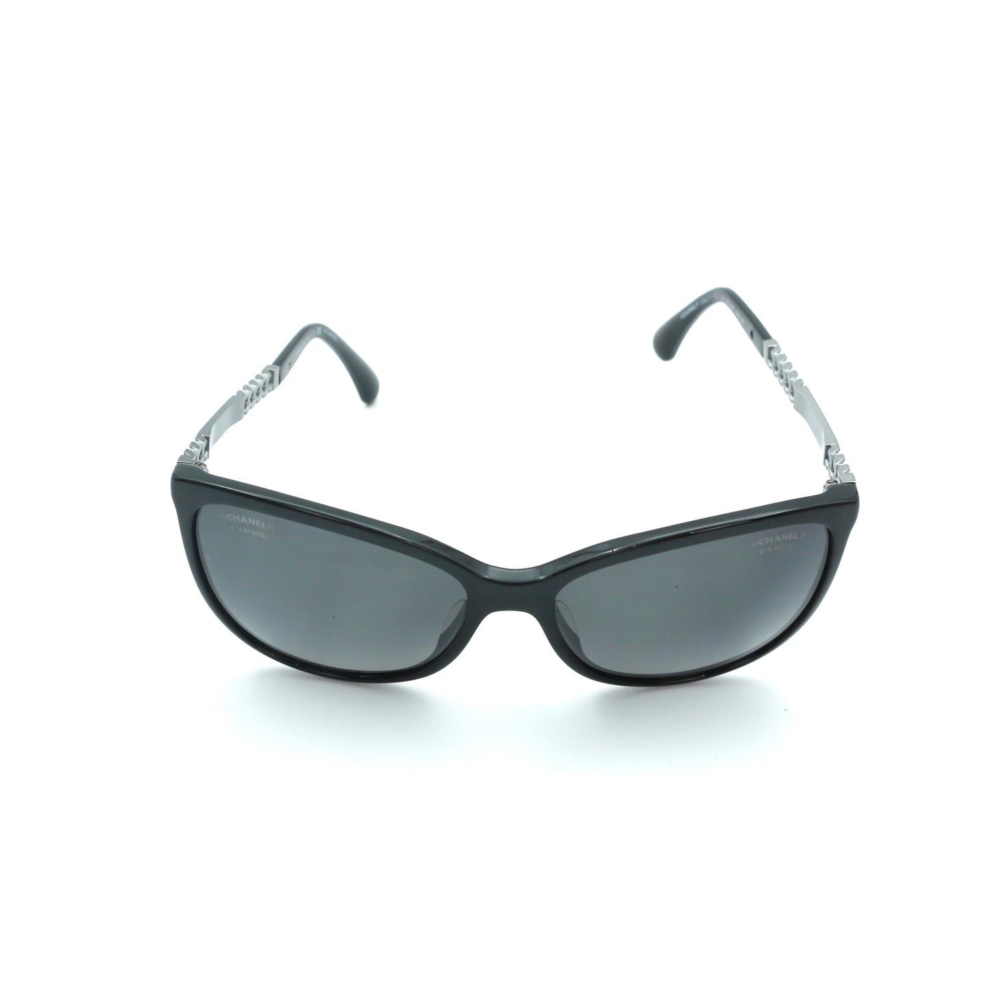 Chanel Chain Temple Cat-Eye Sunglasses [Used]