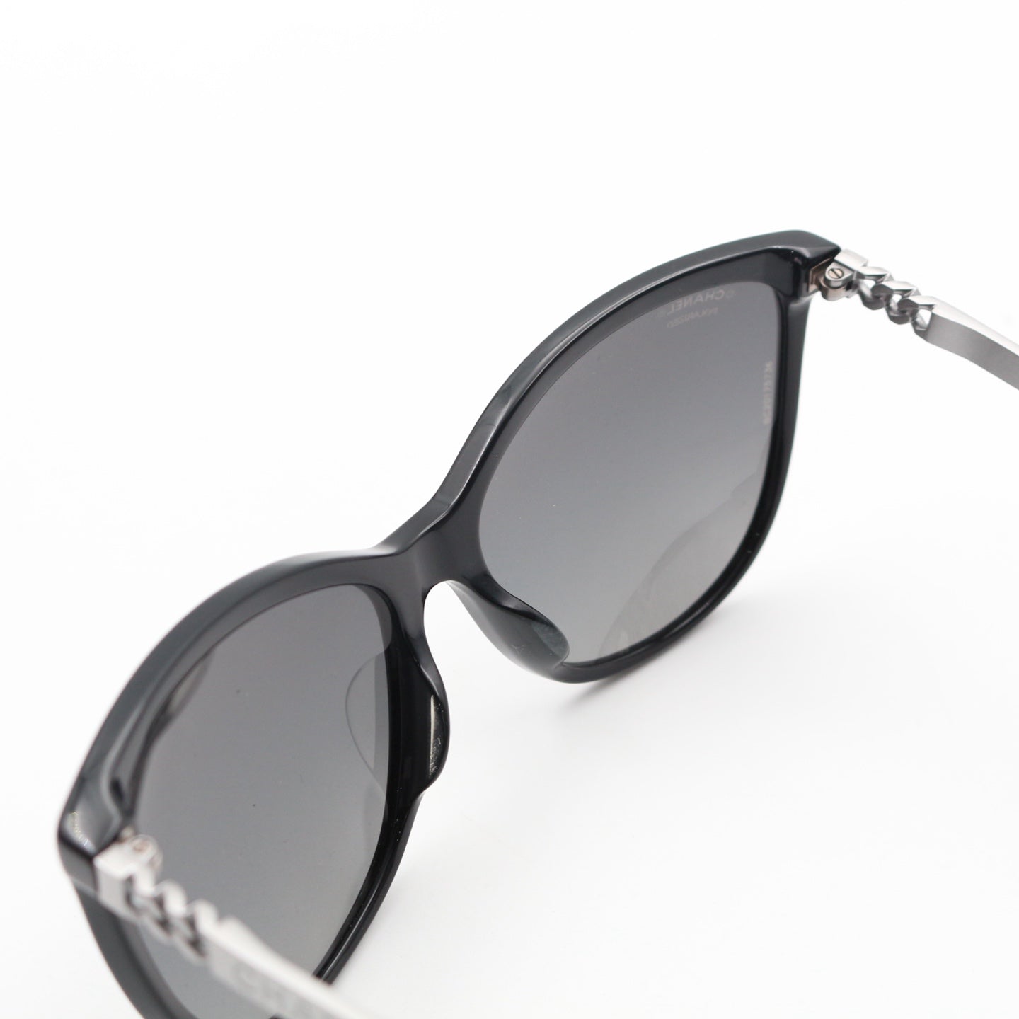 Chanel Chain Temple Cat-Eye Sunglasses [Used]