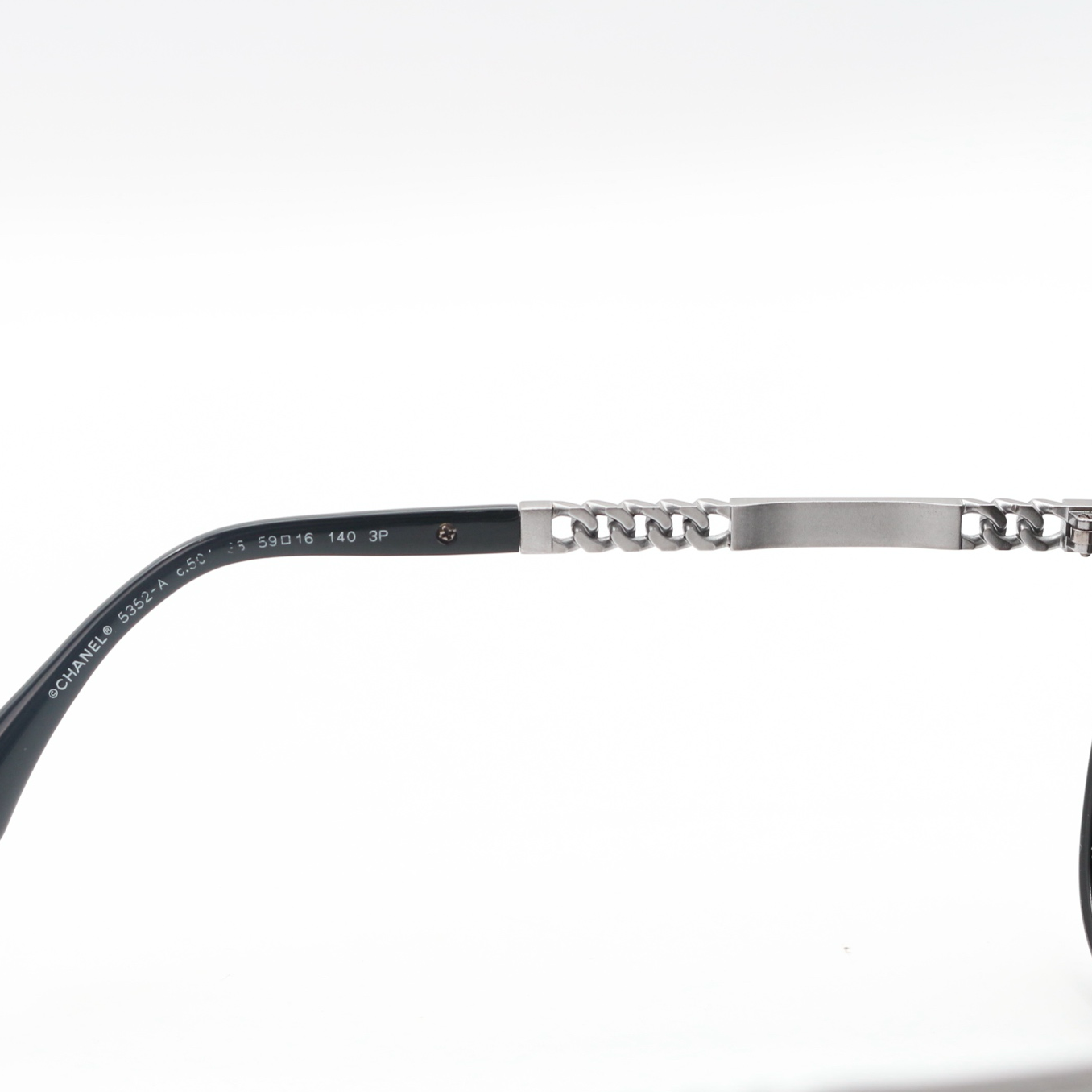 Chanel Chain Temple Cat-Eye Sunglasses [Used]