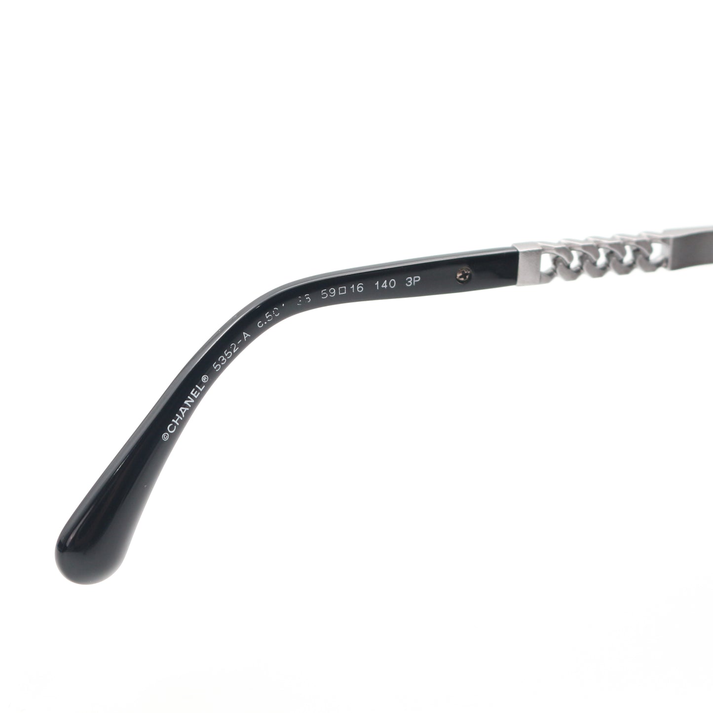 Chanel Chain Temple Cat-Eye Sunglasses [Used]