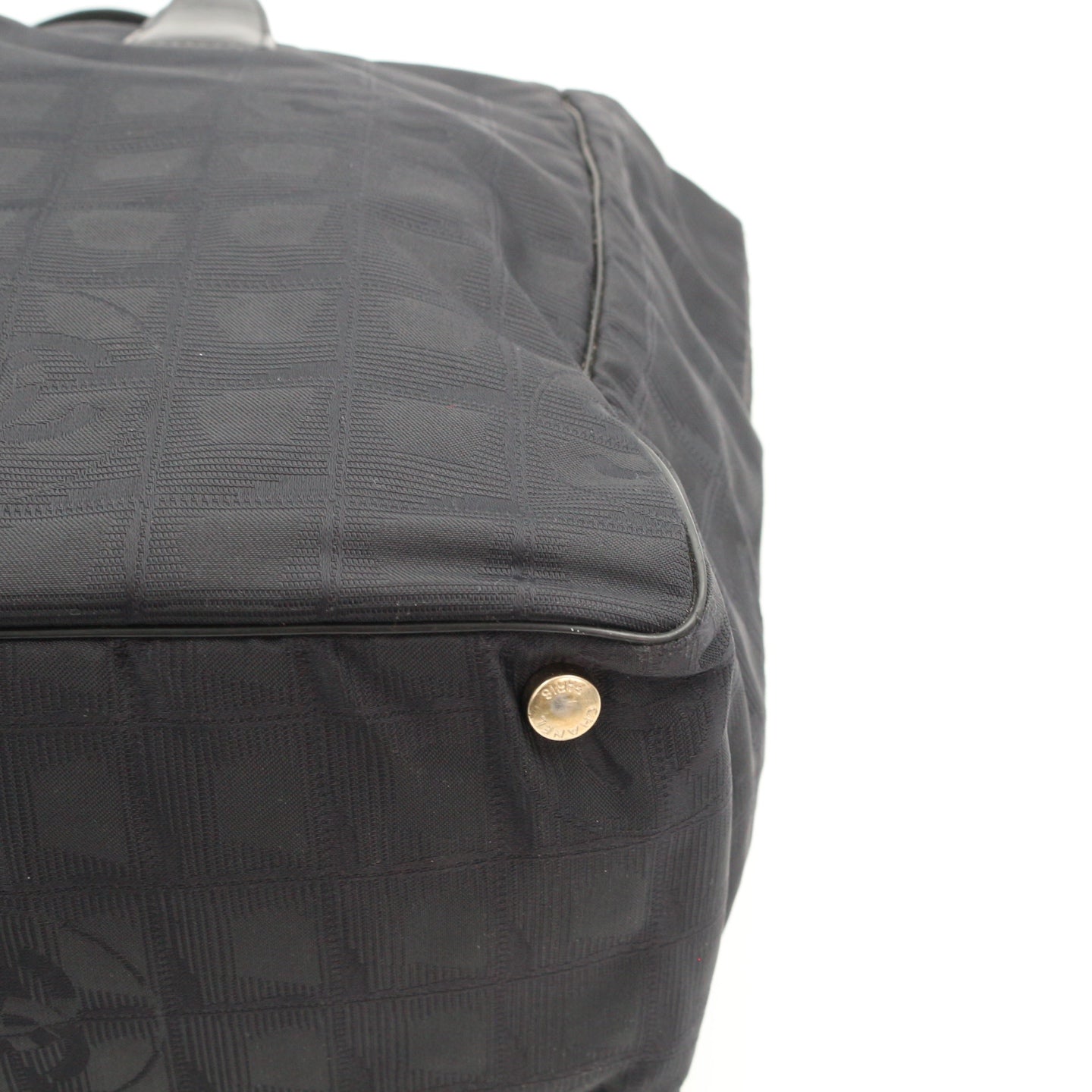 Chanel Black New Travel Line Nylon Tote Bag [Used]