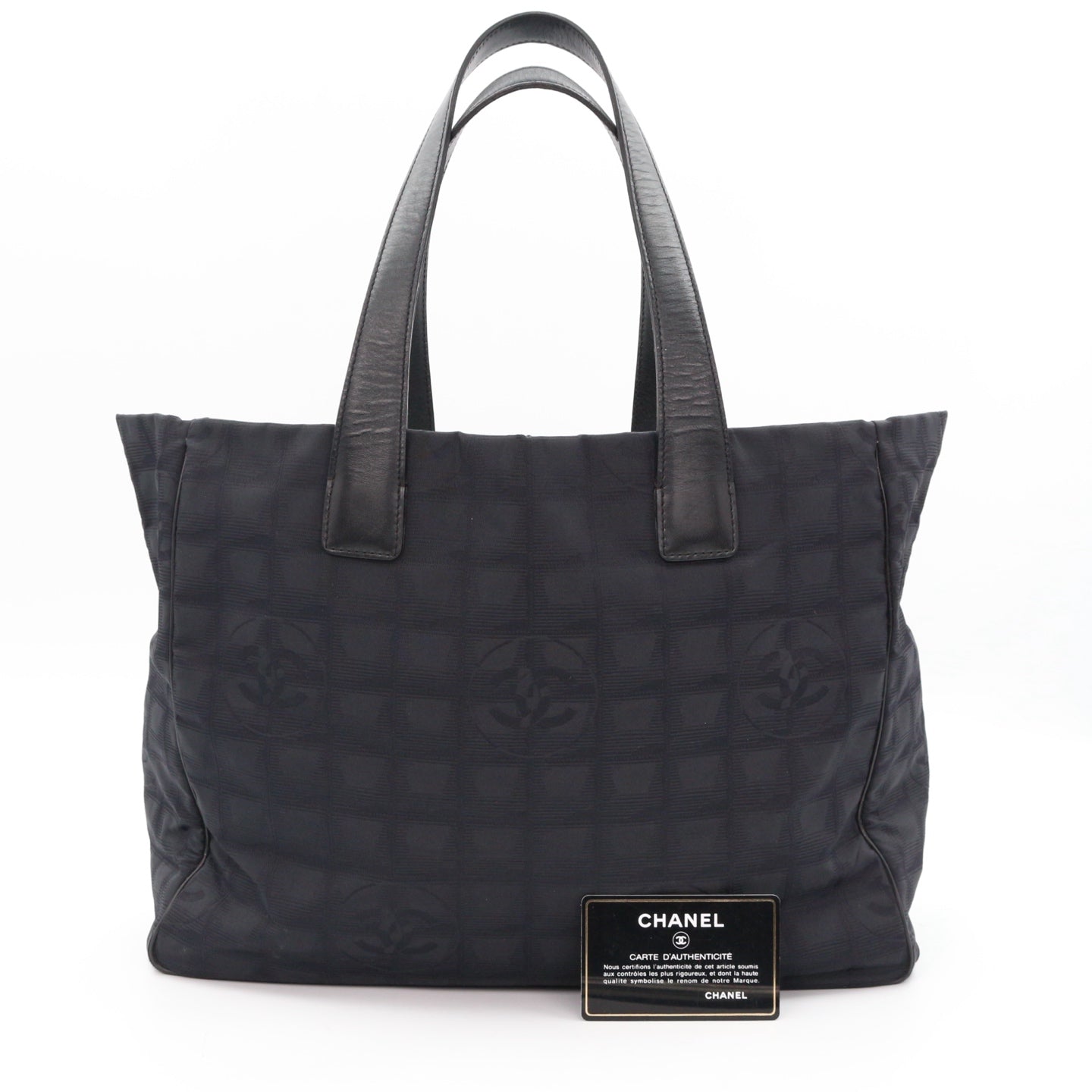 Chanel Black New Travel Line Nylon Tote Bag [Used]