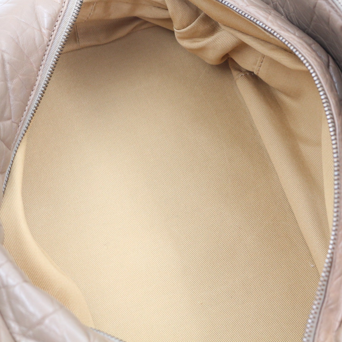 Chanel Beige Waxed Calfskin Braided Bowler Bag [Used]