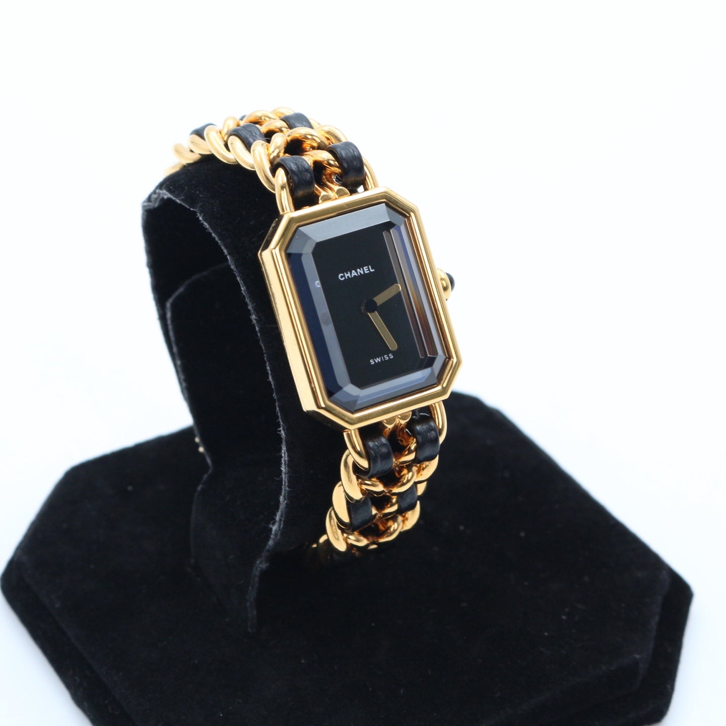 Chanel Première Black and Gold M Size Watch [Used]