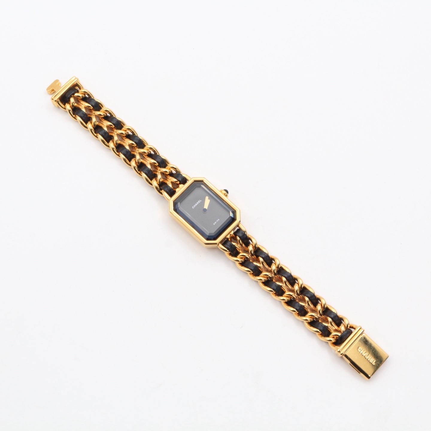 Chanel Première Black and Gold M Size Watch [Used]